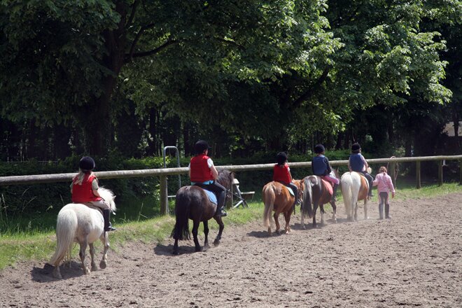Balade en poneys au centre équestre du Brévedent