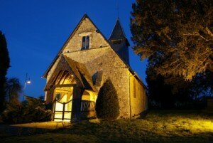 Eglise illuminée de Bois Hellain - Canton de Cormeilles en Pays d'Auge